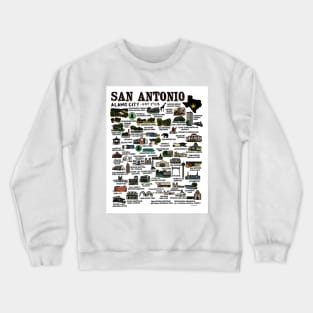 San Antonio Map Crewneck Sweatshirt